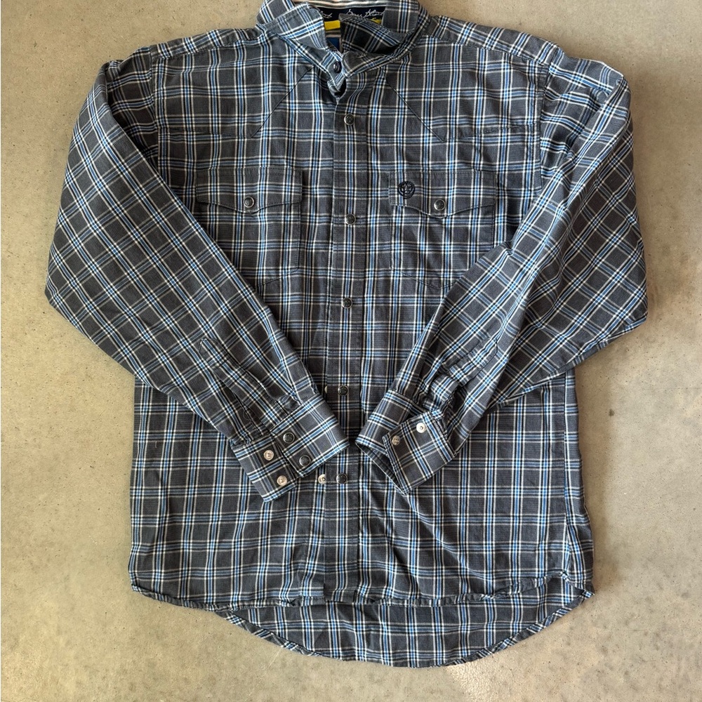 Boys George Strait Wrangler Pearl Snap Shirt